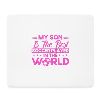 Fußball Mama Sportfan Fußball Geschenk - Mousepad (Querformat) - Weiß - Vorne