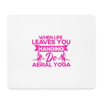 Luftakrobaten Aerial Yoga Gymnastinnen Aerial Yoga - Mousepad (Querformat) - Weiß - Vorne