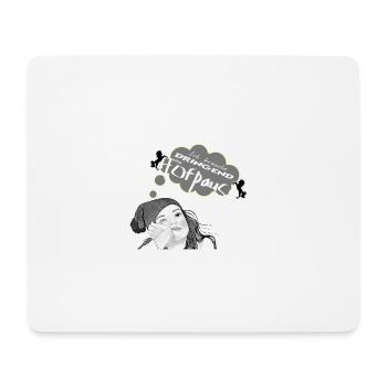 Hofpause - Mousepad (Querformat) - Weiß - Vorne