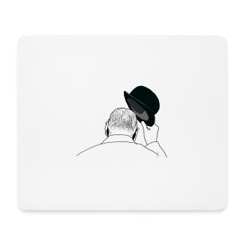 The Real King - Mousepad (Querformat) - Weiß - Vorne
