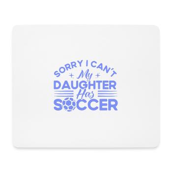 Sportfan Fußball Mama Tochter Geschenk - Mousepad (Querformat) - Weiß - Vorne