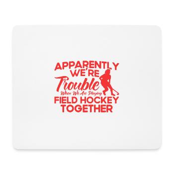 Field Hockey Game Field Hockey Halls Field Hockey Gesc - Mouse Pad (horizontal) - white - Front