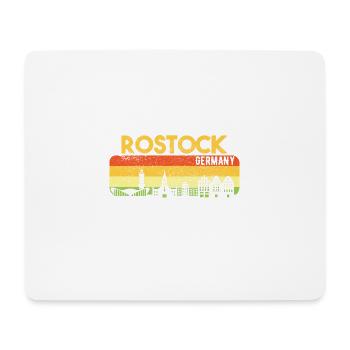 Rostock Rostocker Skyline Geschenk - Mousepad (Querformat) - Weiß - Vorne