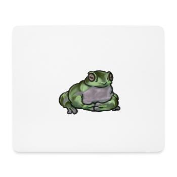Cute Sitting Frog - Mousepad (Querformat) - Weiß - Vorne