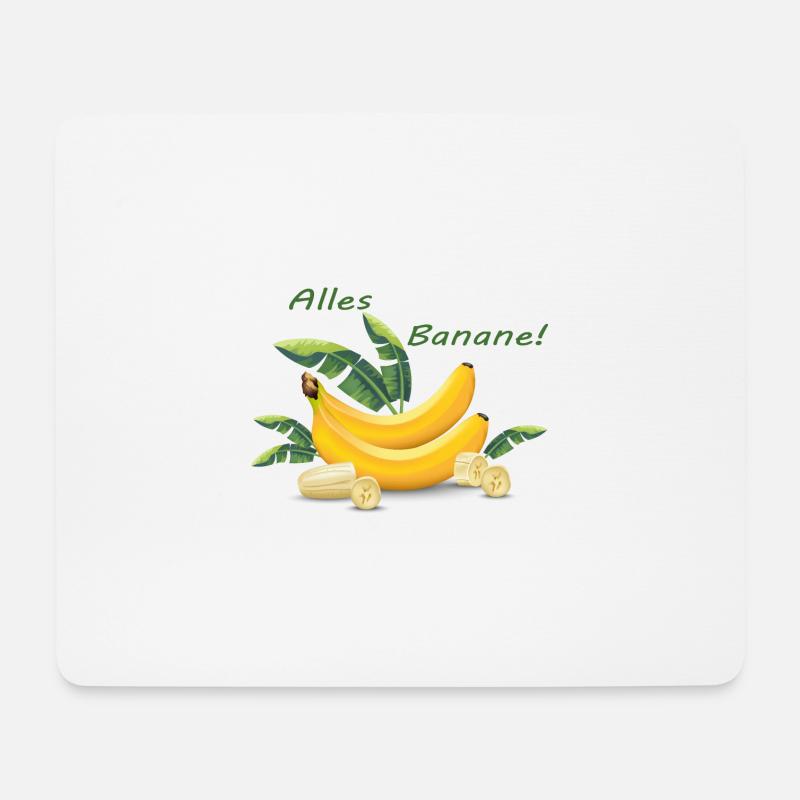 Alles Banane - Mousepad (Querformat) - Weiß
