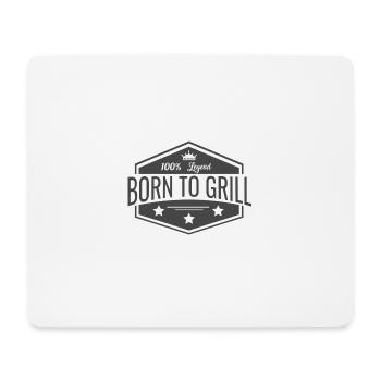 Grillmeister3 - Tapis de souris (format paysage) - blanc - Devant