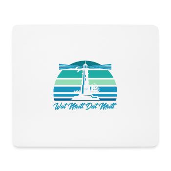 Norddeutsch Norden Nordsee Zitate Heimat Geschenk - Mousepad (Querformat) - Weiß - Vorne