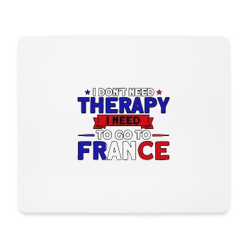 French Flag French Roots Gift - Mouse Pad (horizontal) - white - Front