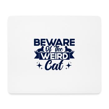 Katzen Sprüche Katze Katzen Liebhaber Geschenk - Mousepad (Querformat) - Weiß - Vorne