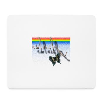 tibetische Calligraphy Schmetterling Design - Mousepad (Querformat) - Weiß - Vorne