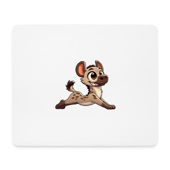 Hyena Yoga Gymnastique Fitness - Tapis de souris (format paysage) - blanc - Devant