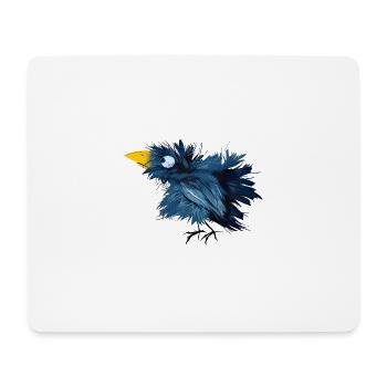 Krähe - Mousepad (Querformat) - Weiß - Vorne