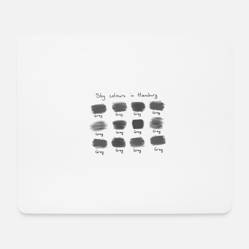 Himmel in Hamburg - Mousepad (Querformat) - Weiß