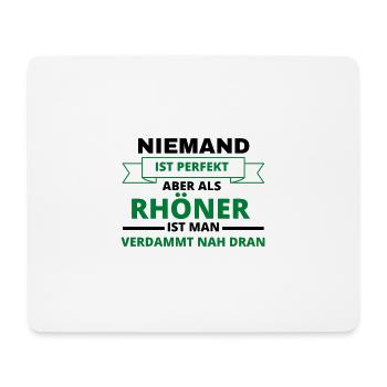 Rhön Hessen hessen Rhöner Rhönschaf Spruch - Mousepad (Querformat) - Weiß - Vorne
