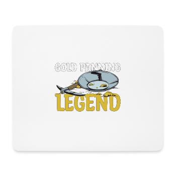 Cadeau Gold Panning Legend - Tapis de souris (format paysage) - blanc - Devant