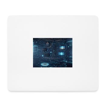 Synthèse de l’avenir de la technologie - Tapis de souris (format paysage) - blanc - Devant