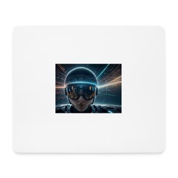 Synthese der Technologie-Zukunft - Mousepad (Querformat) - Weiß - Vorne