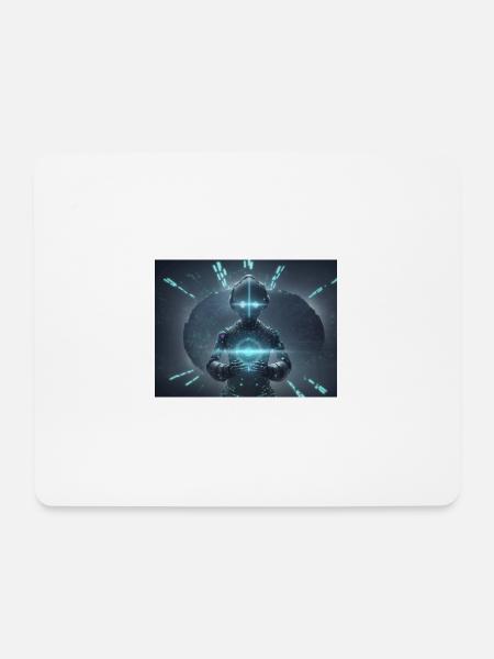 Synthese der Technologie-Zukunft - Mousepad (Querformat) - Weiß