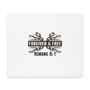 Pardonné et libéré Romains 8 :1 Chaînes brisées - Tapis de souris (format paysage) - blanc - Devant
