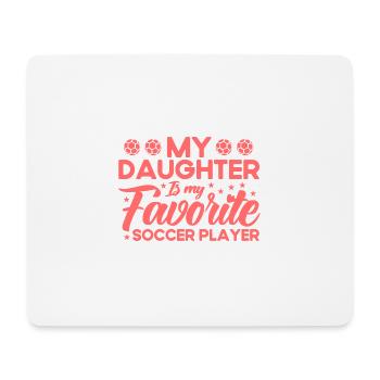 Fußball Mama Mutter Tochter Geschenk - Mousepad (Querformat) - Weiß - Vorne