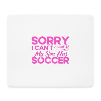 Sportfan Fußball Mama Sohn Geschenk - Mousepad (Querformat) - Weiß - Vorne