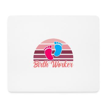 LD Arbeit Geburtshelfer Geburtshelferin Geschenk - Mousepad (Querformat) - Weiß - Vorne