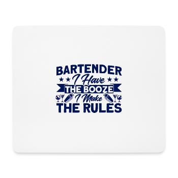 Waiter Service Bartender Gift - Mouse Pad (horizontal) - white - Front