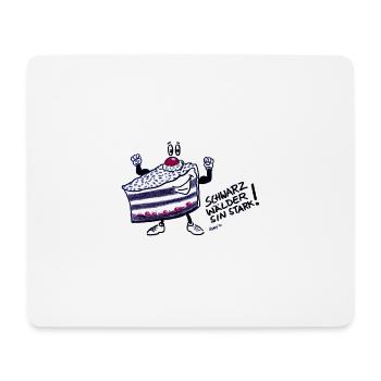 Schwarzwälder Kirschtorte - Mousepad (Querformat) - Weiß - Vorne