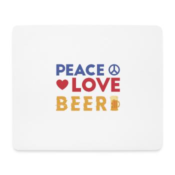 Bier Alkohol Biertrinker Geschenk - Mousepad (Querformat) - Weiß - Vorne