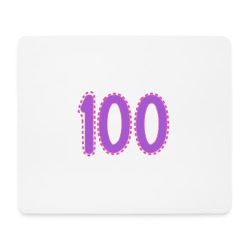 100. 100 JAHRE. 100-JÄHRIGES JUBILÄUM. GEBURTSTAG 100 - Mousepad (Querformat) - Weiß - Vorne