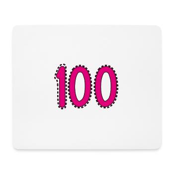 100. 100 ANS. 100e ANNIVERSAIRE. ANNIVERSAIRE 100 - Tapis de souris (format paysage) - blanc - Devant
