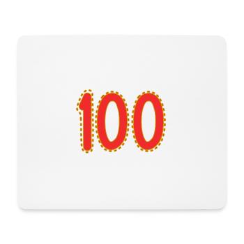 100. 100 YEARS. 100th ANNIVERSARY. BIRTHDAY 100 - Mouse Pad (horizontal) - white - Front
