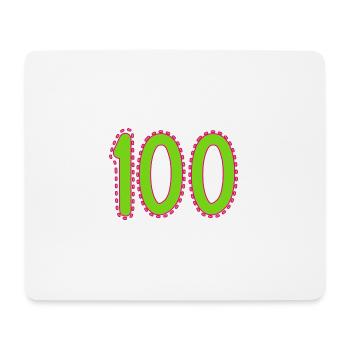 100. 100 ANS. 100e ANNIVERSAIRE. ANNIVERSAIRE 100 - Tapis de souris (format paysage) - blanc - Devant