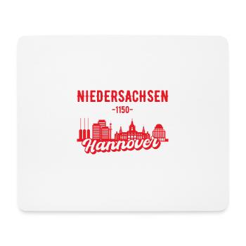 Hannover Skyline Geschenk - Mousepad (Querformat) - Weiß - Vorne