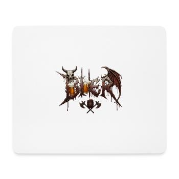 Bier Trinken  - Mousepad (Querformat) - Weiß - Vorne