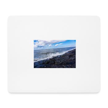 Mouse pad sea / waves - Mouse Pad (horizontal) - white - Front