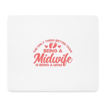 Doula Geburtshelferin Geburtshelfer Geschenk - Mousepad (Querformat) - Weiß - Vorne