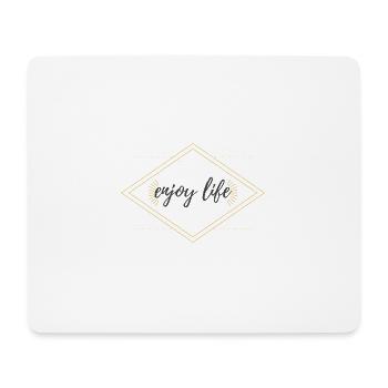 enjoy life - Mouse Pad (horizontal) - white - Front