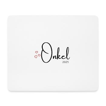 Onkel 2025 - Mousepad (Querformat) - Weiß - Vorne