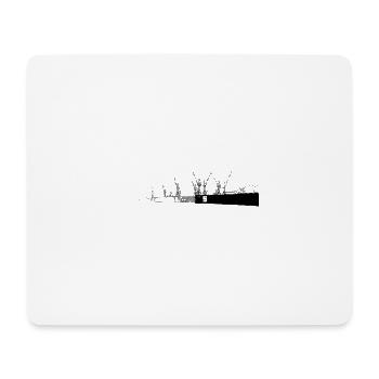 Hamburger Hafenskizze - Mousepad (Querformat) - Weiß - Vorne
