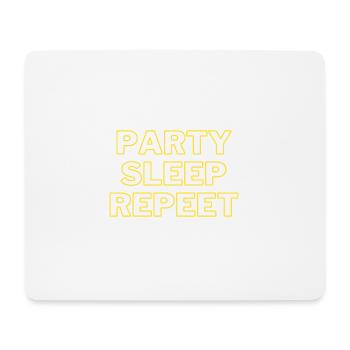Party - Mousepad (Querformat) - Weiß - Vorne