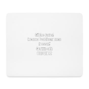 ostdeutsch Ossi Ossis Ostdeutschland Geschenk - Mousepad (Querformat) - Weiß - Vorne
