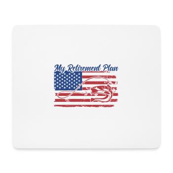 My Retirement Plan Catfish Fishing Gift - Mouse Pad (horizontal) - white - Front