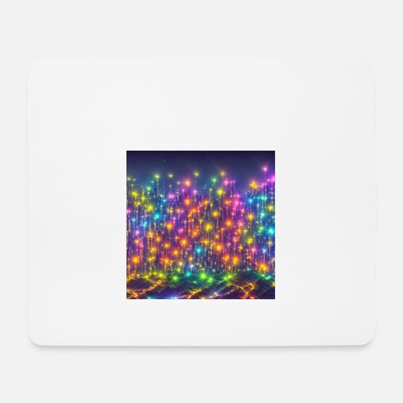 A technicolor skyline - Mousepad (Querformat) - Weiß