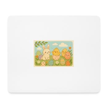 Ostern - Mousepad (Querformat) - Weiß - Vorne