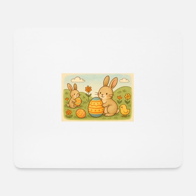 Ostern - Mousepad (Querformat) - Weiß