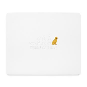 Die Entwicklung des Golden Retrievers - Mousepad (Querformat) - Weiß - Vorne