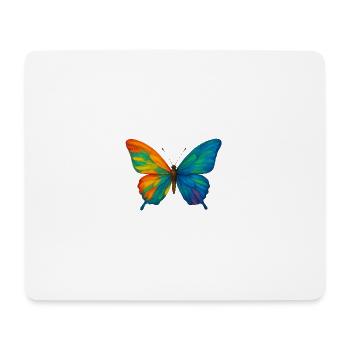 Schmetterling Colorblast - Mousepad (Querformat) - Weiß - Vorne