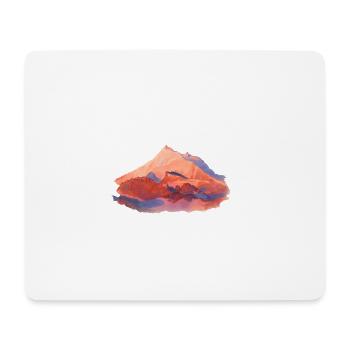 Weisshorn VS 4505m watercolor - Mouse Pad (horizontal) - white - Front