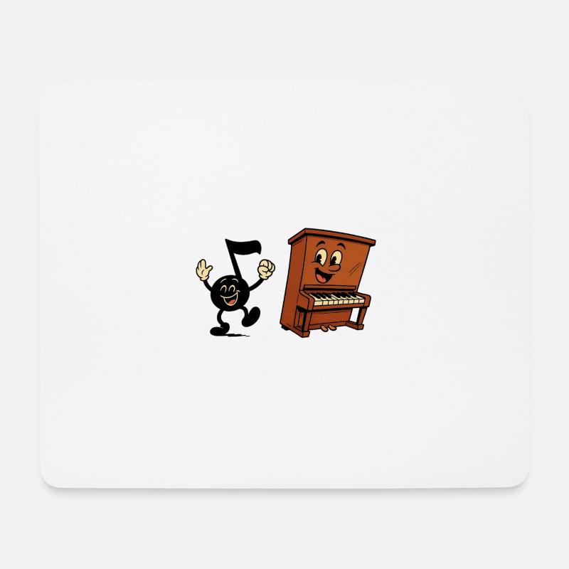Piano tanz - Mousepad (Querformat) - Weiß